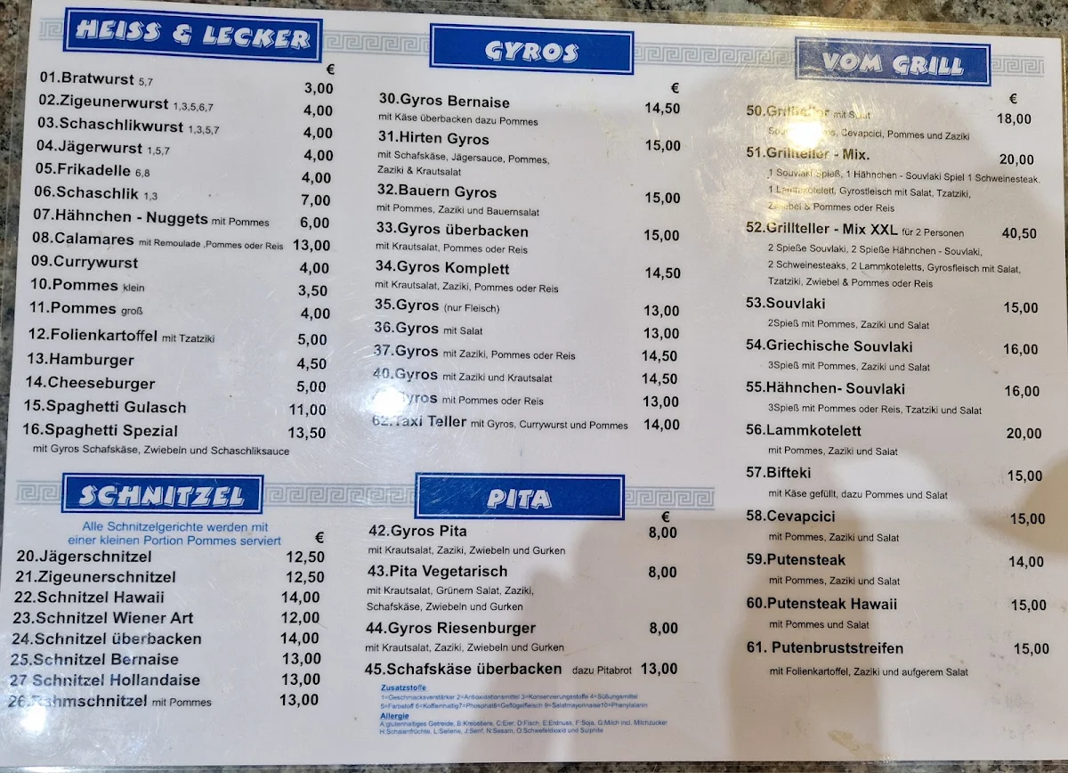 Speisekarte photo 1