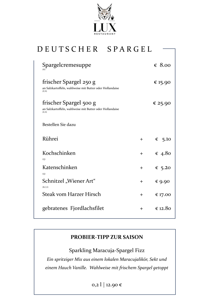 Speisekarte photo 1
