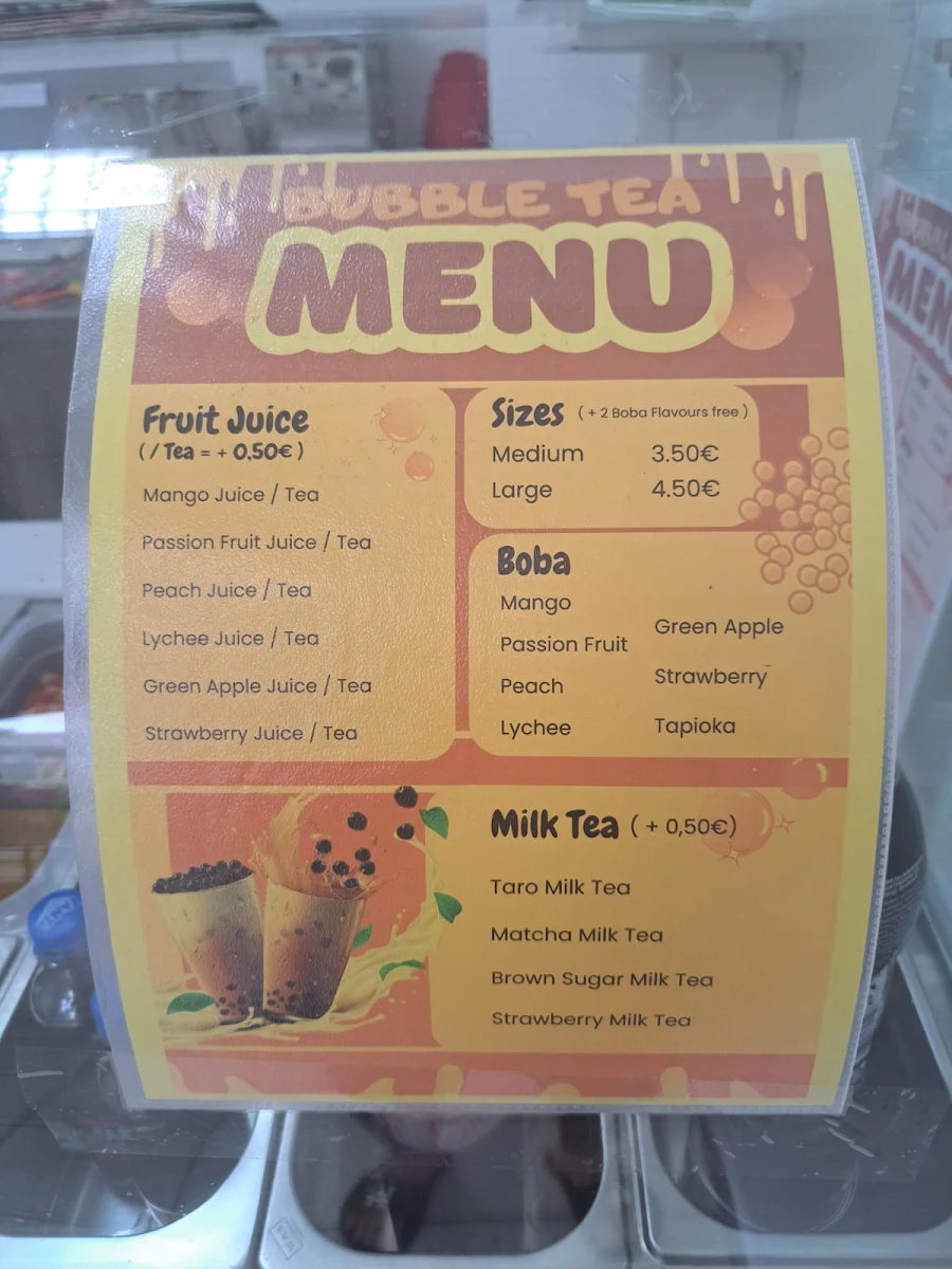 Speisekarte, Sumo Sushi