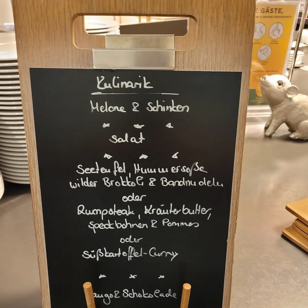 Speisekarte, Restaurant Kurpark
