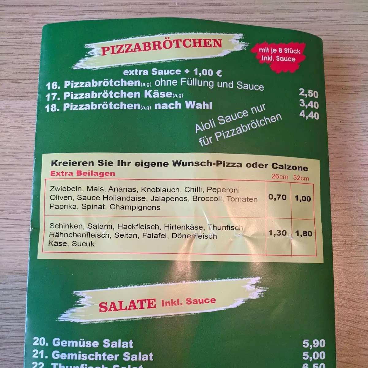 Speisekarte photo 3