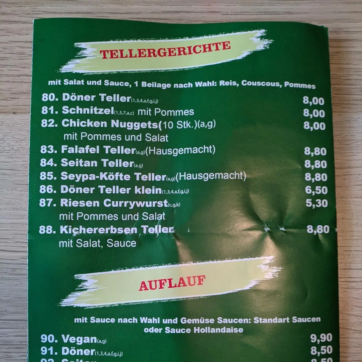 Speisekarte photo 4