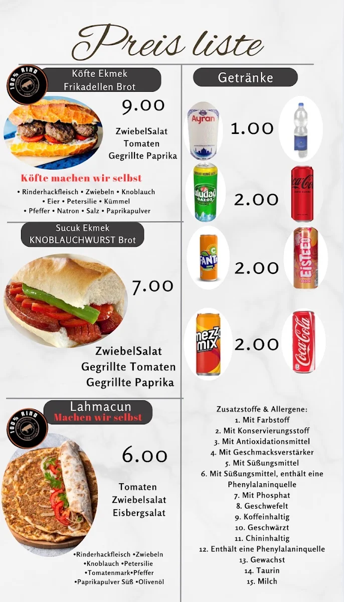 Speisekarte photo 3