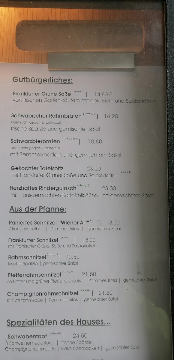 Speisekarte photo 2