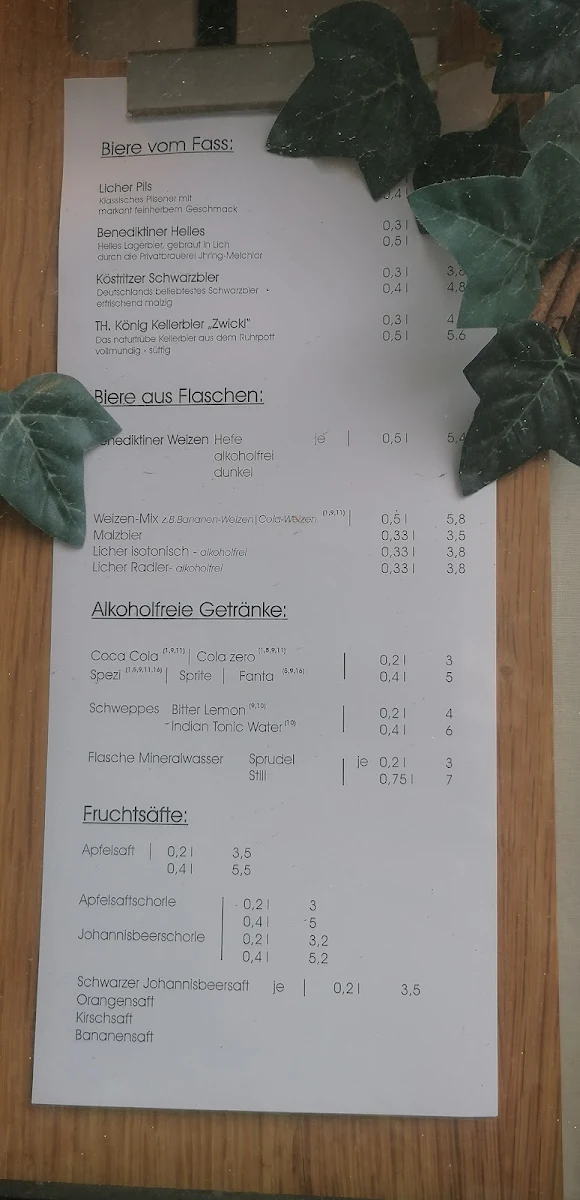 Speisekarte photo 3