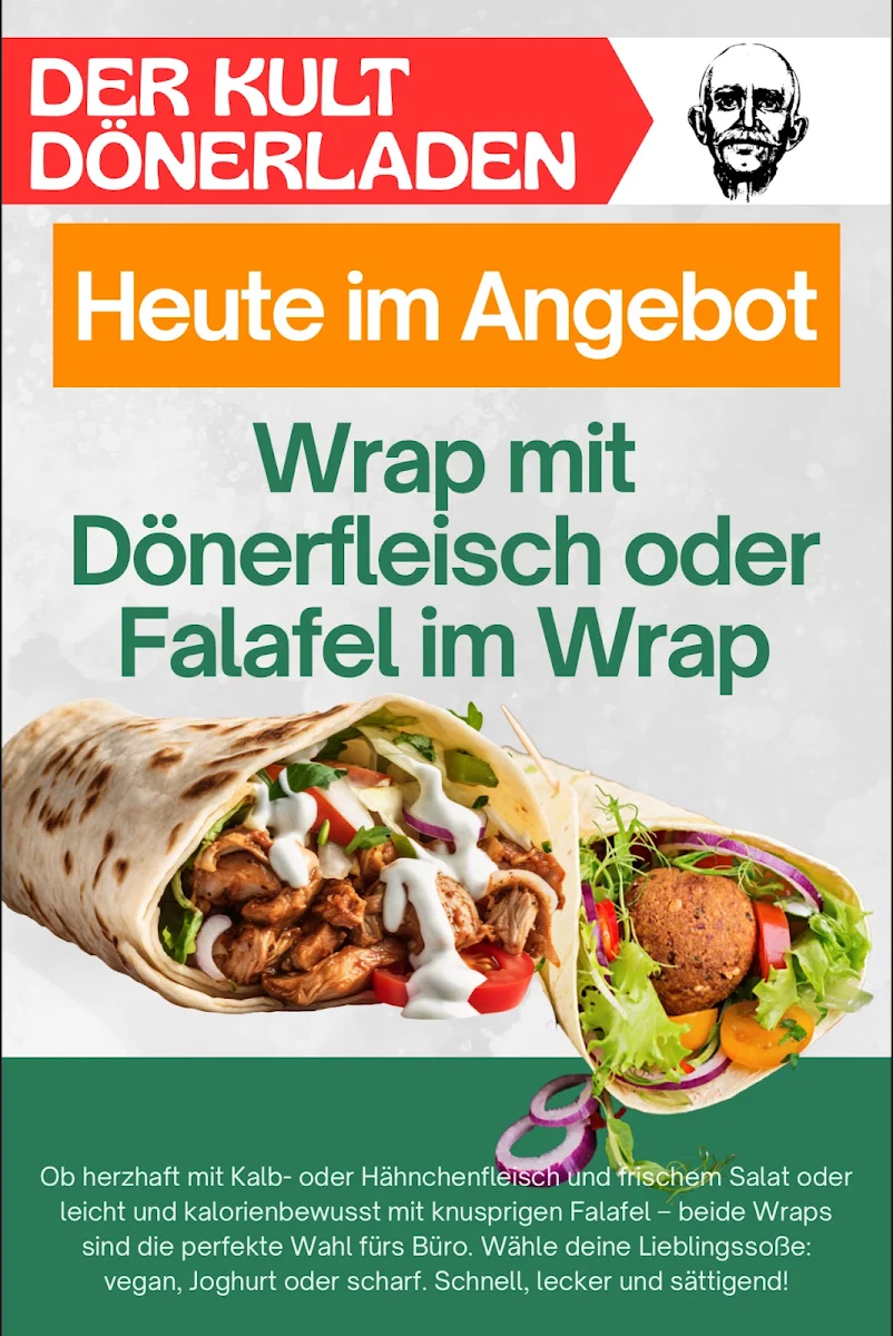 Speisekarte, DER KULT DÖNERLADEN 1923