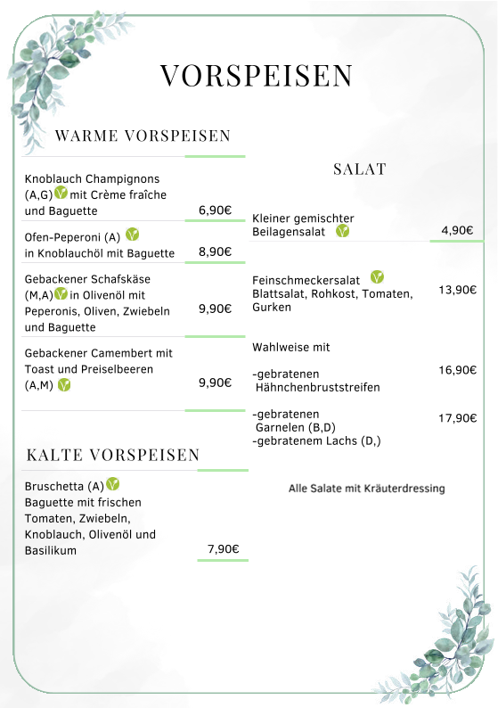 Speisekarte photo 5