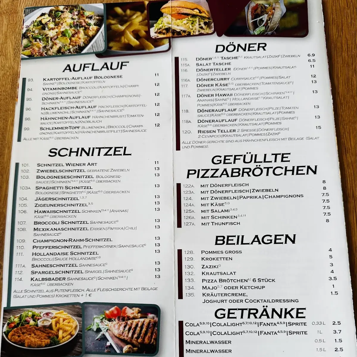 Speisekarte photo 3