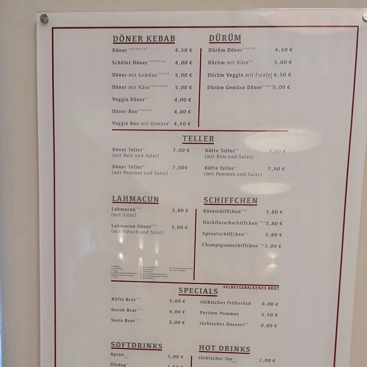 Speisekarte photo 2