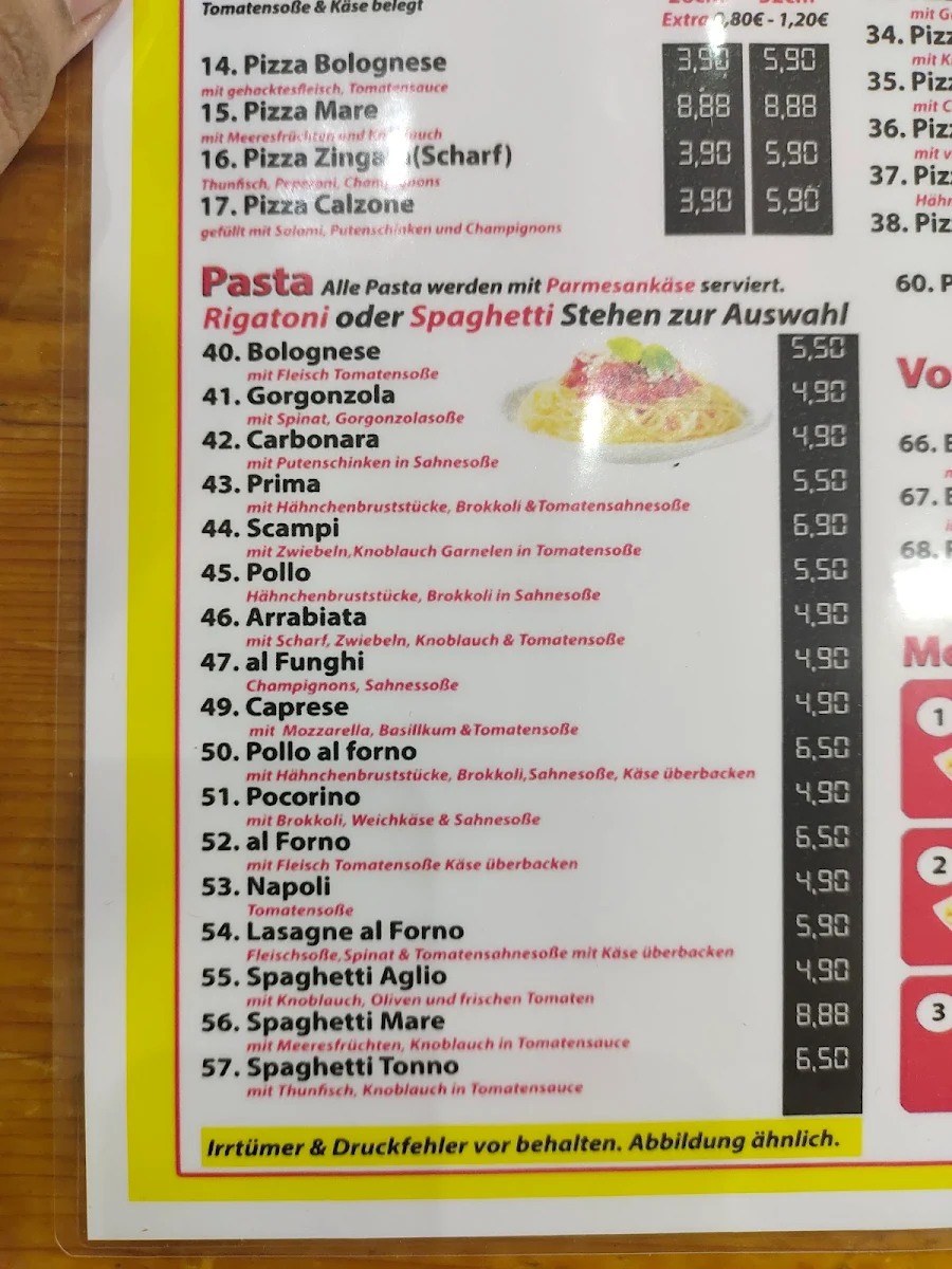 Speisekarte photo 3