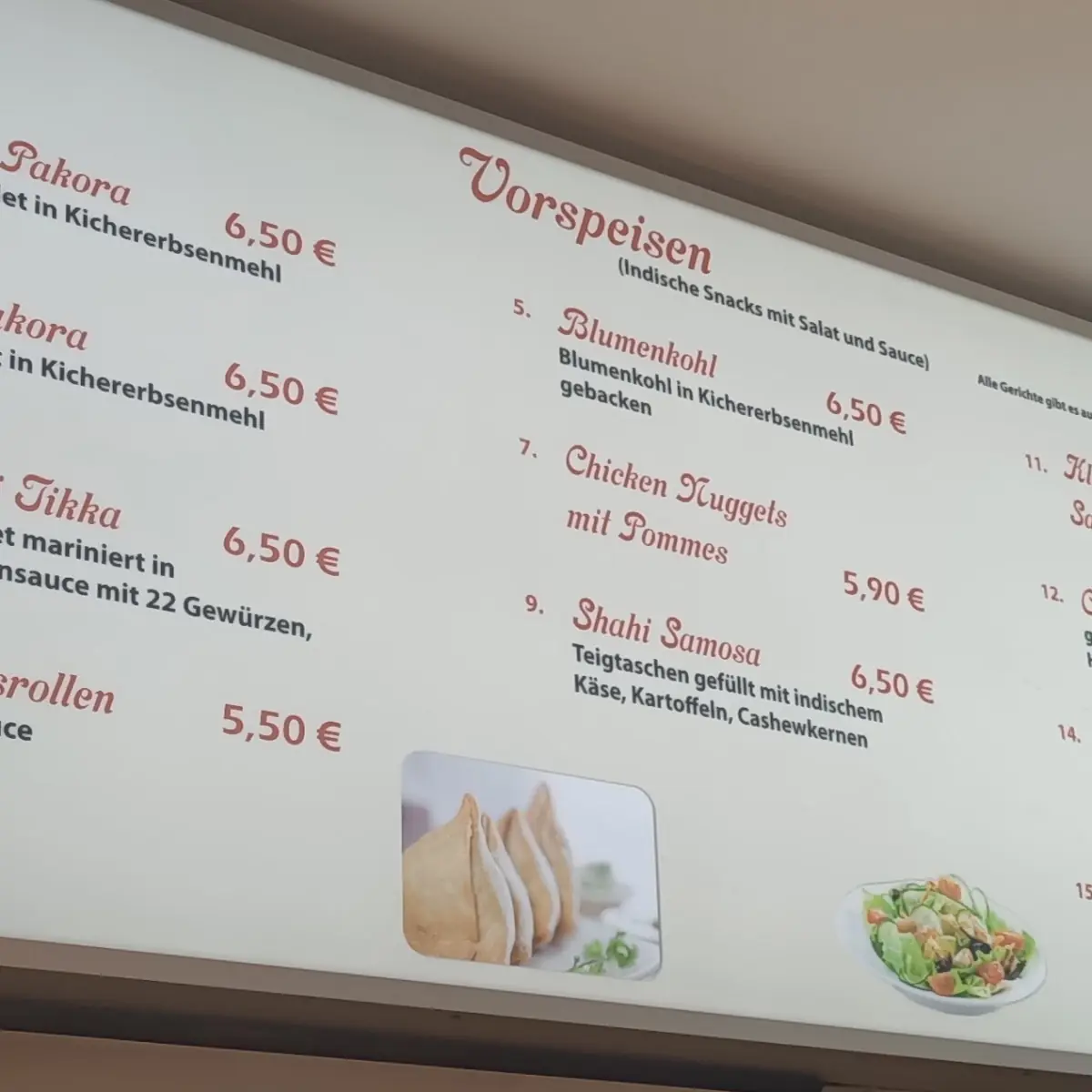 Speisekarte photo 1