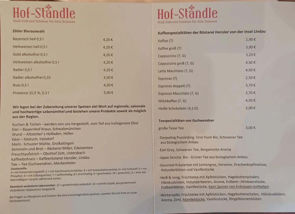 Speisekarte photo 1
