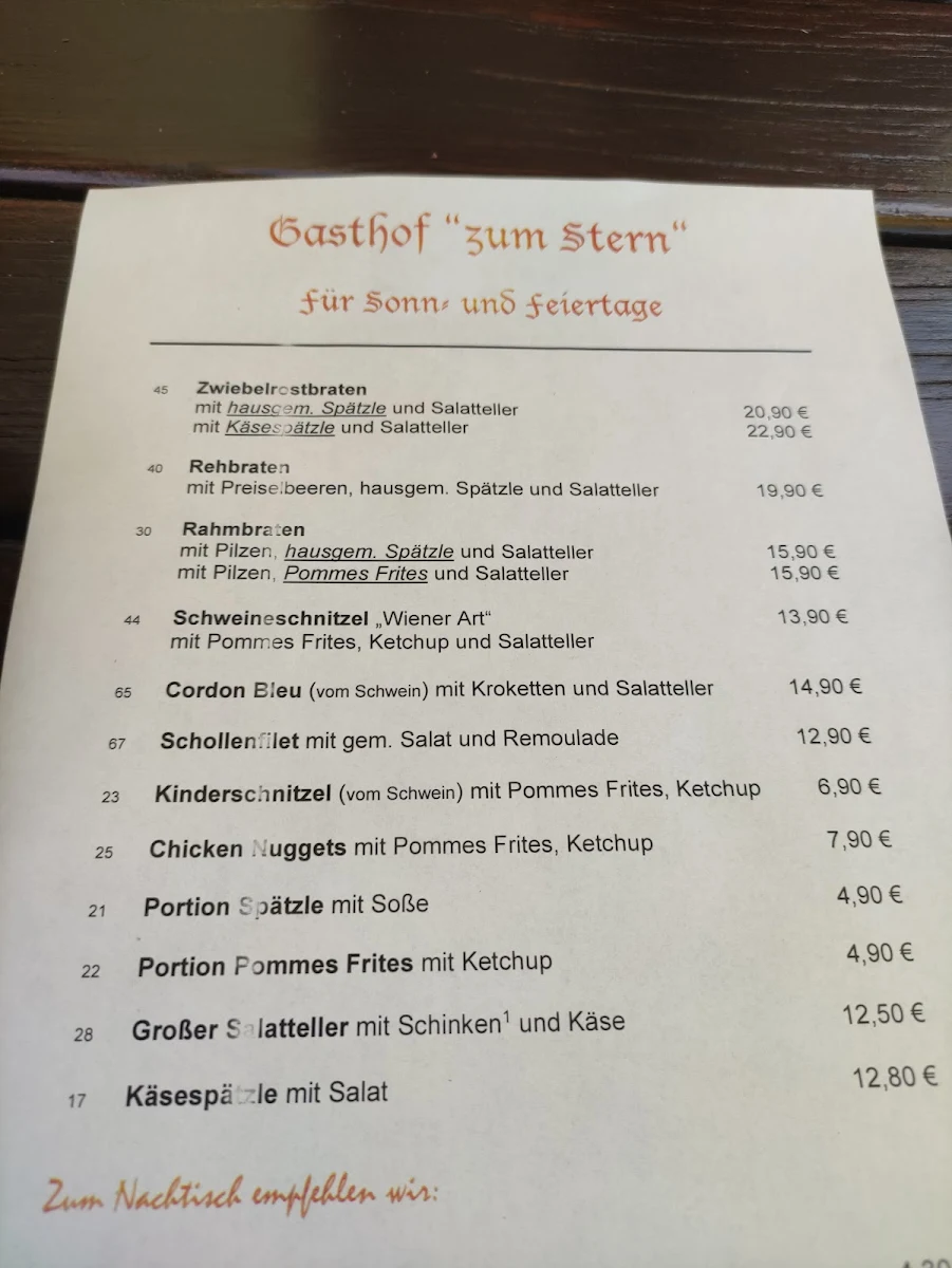 Speisekarte photo 1