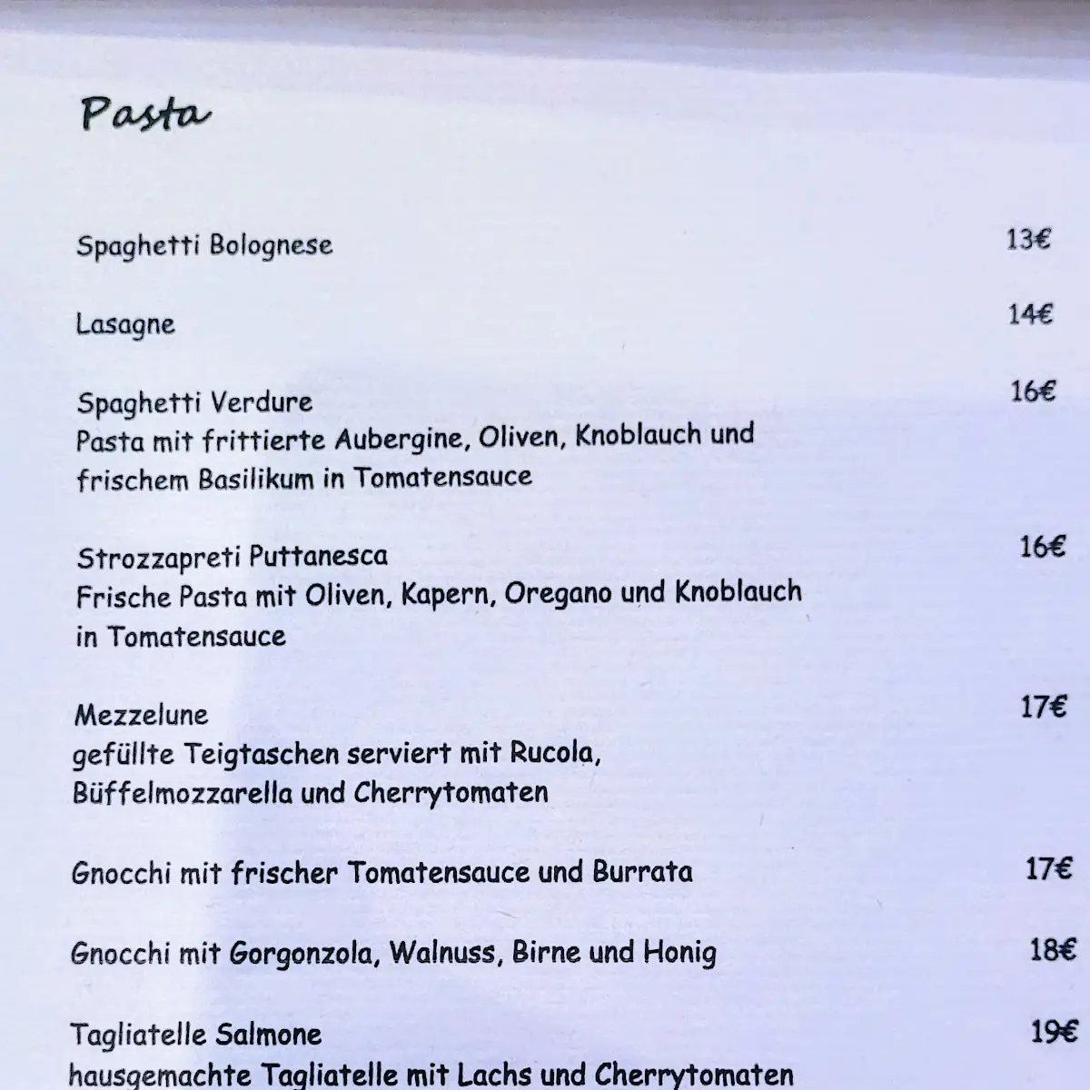 Speisekarte photo 9