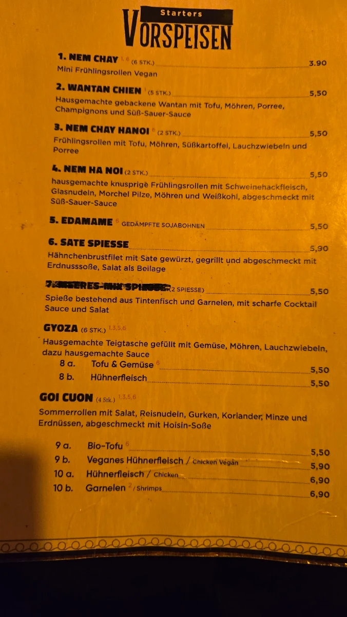 Speisekarte photo 2