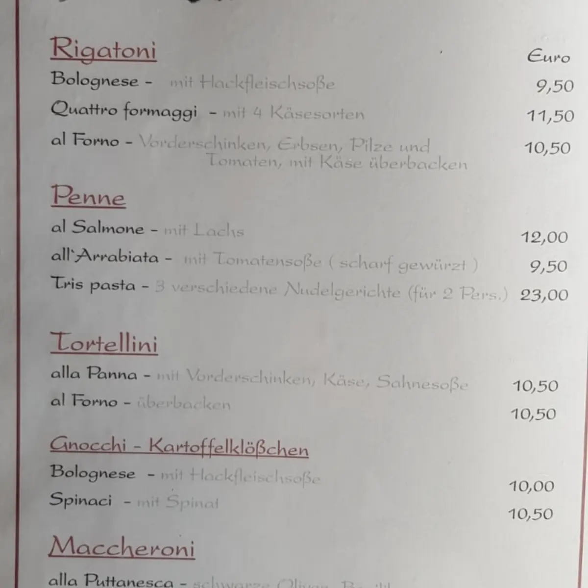 Speisekarte photo 4