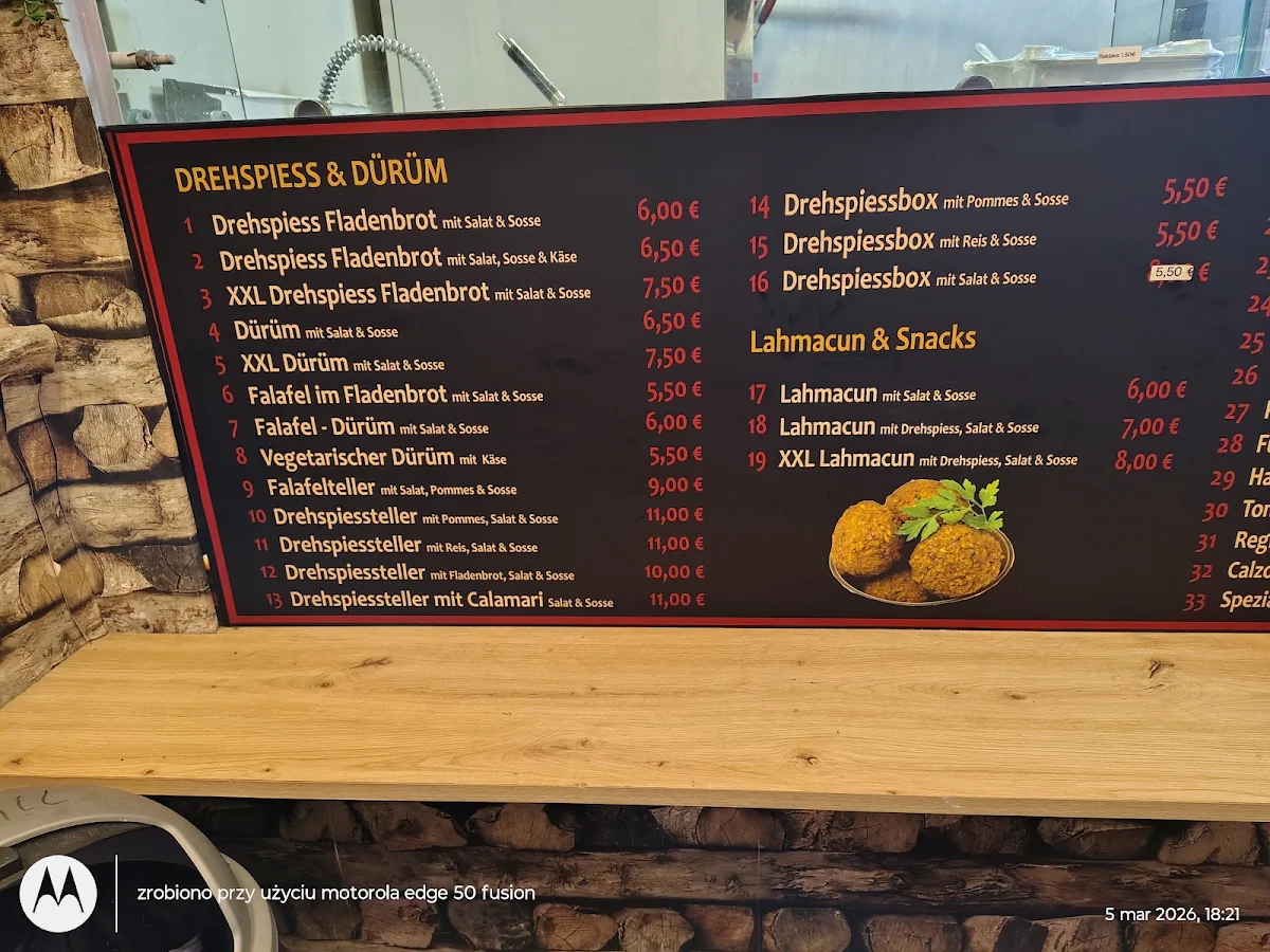Speisekarte, Parsberg Döner & Pizza