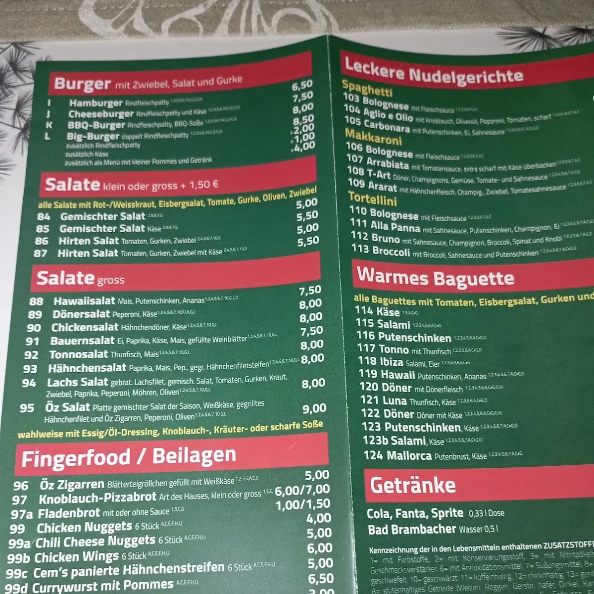 Speisekarte photo 3