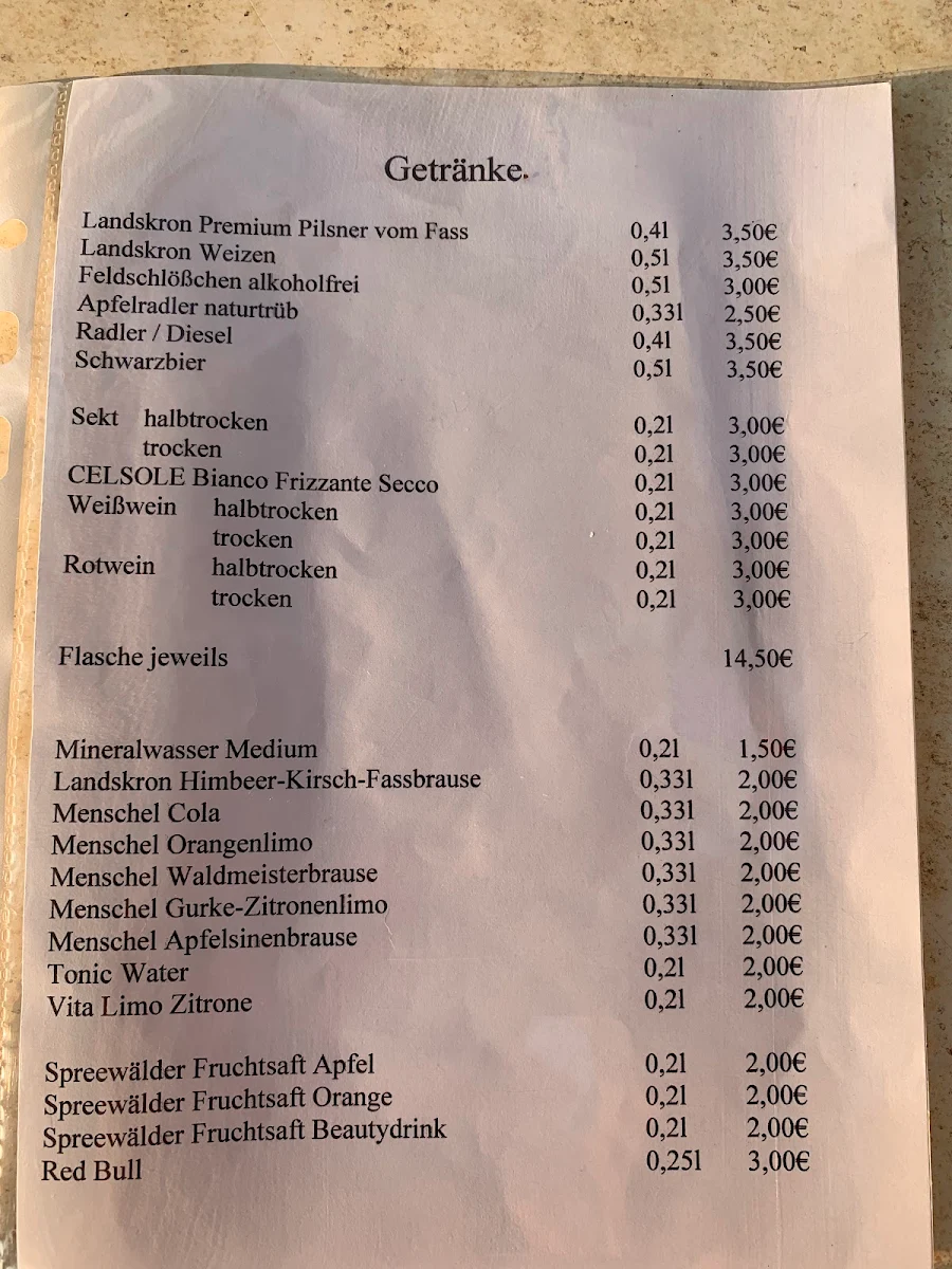 Speisekarte photo 1
