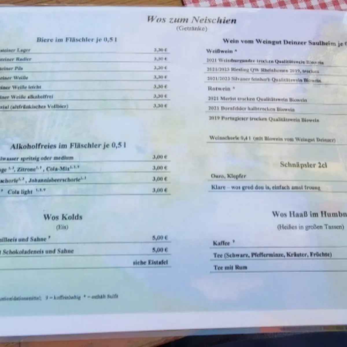 Speisekarte photo 2