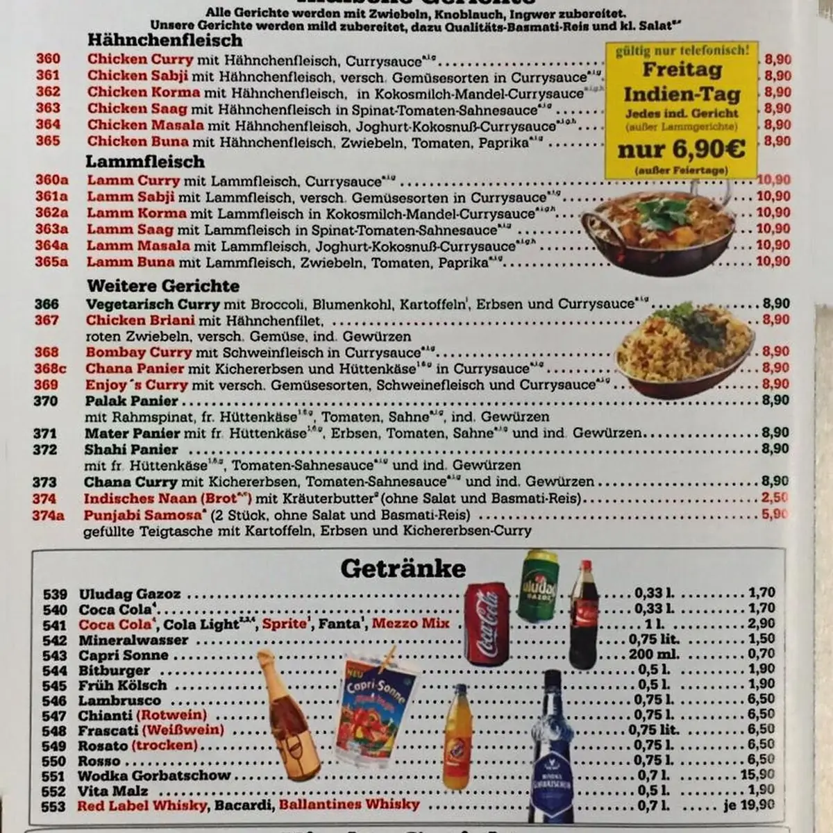 Speisekarte photo 3