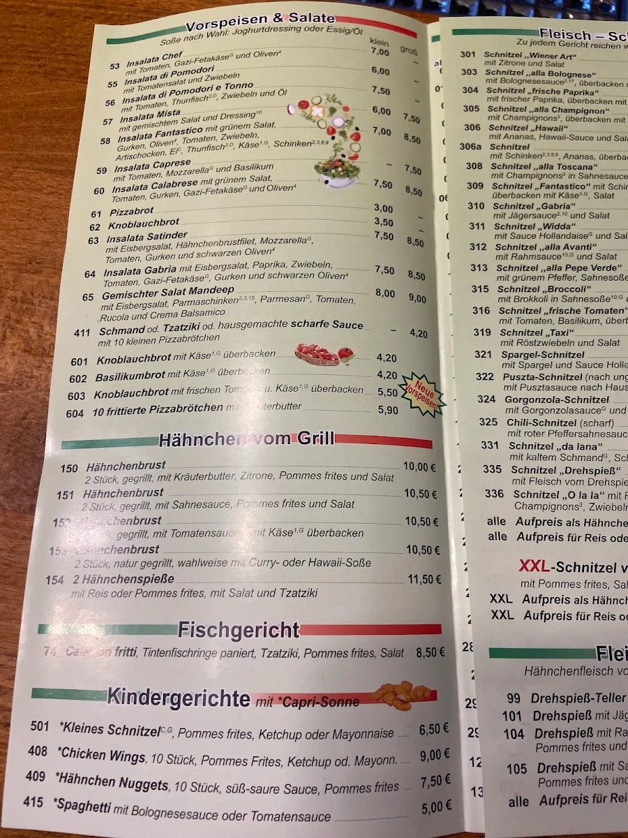 Speisekarte photo 1