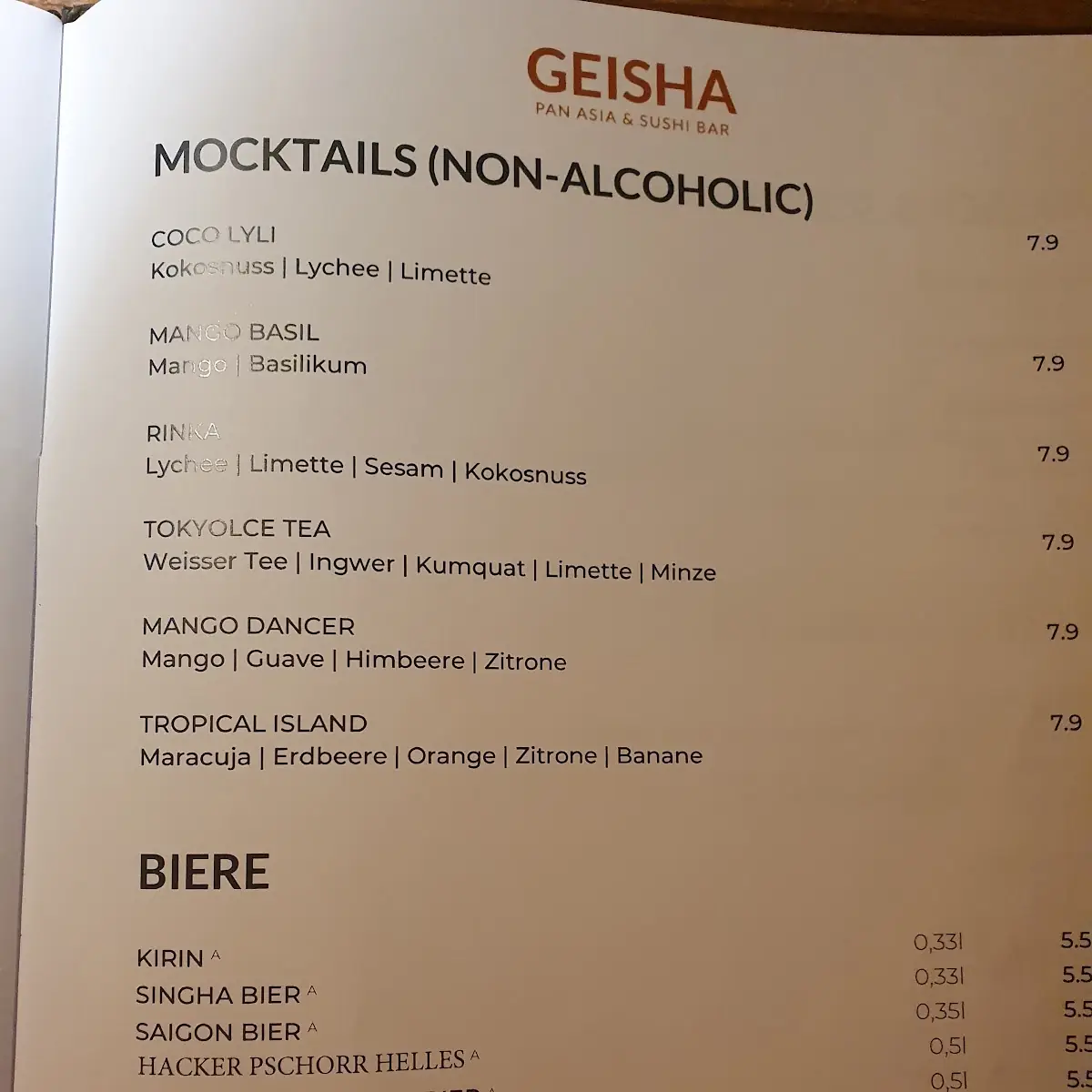Speisekarte photo 2