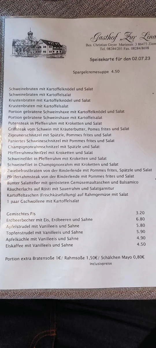 Speisekarte photo 1