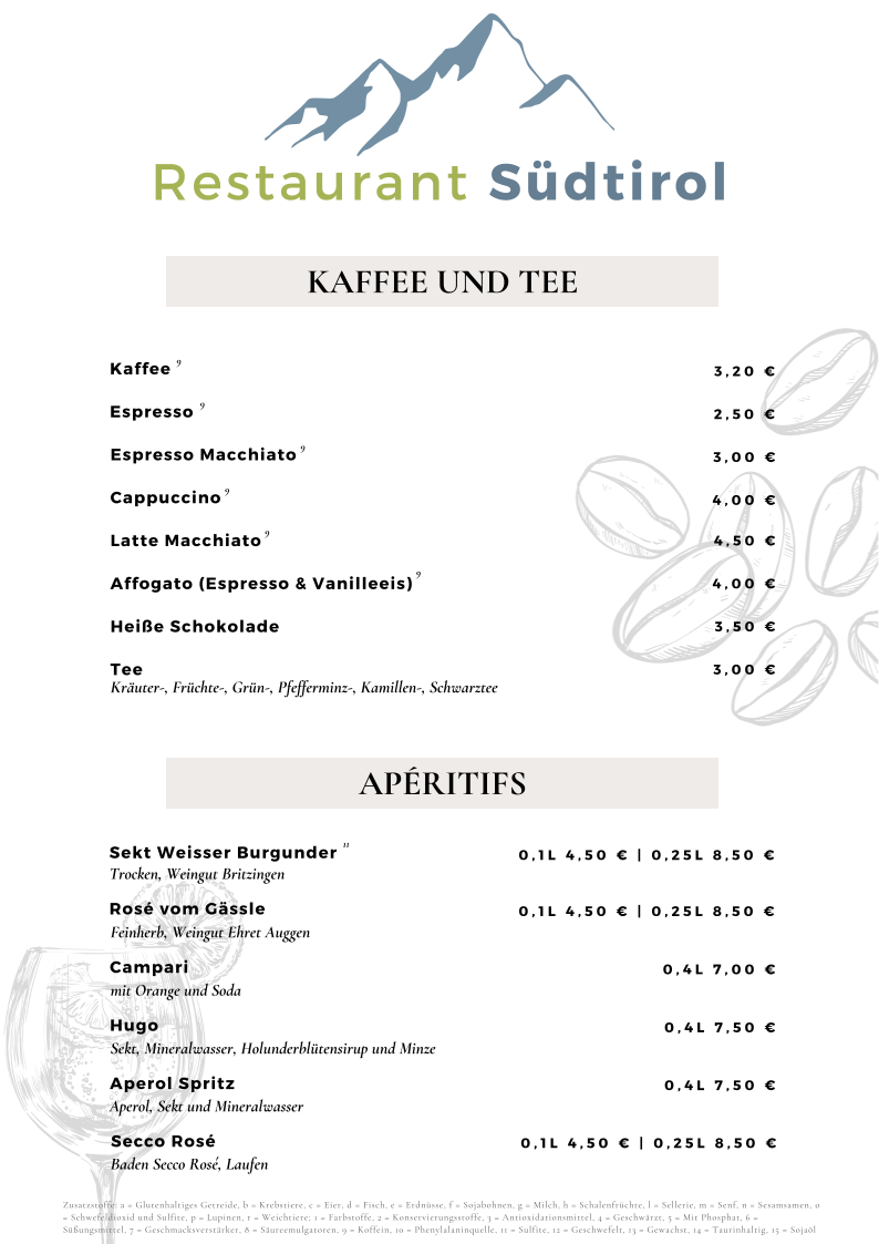 Speisekarte photo 3
