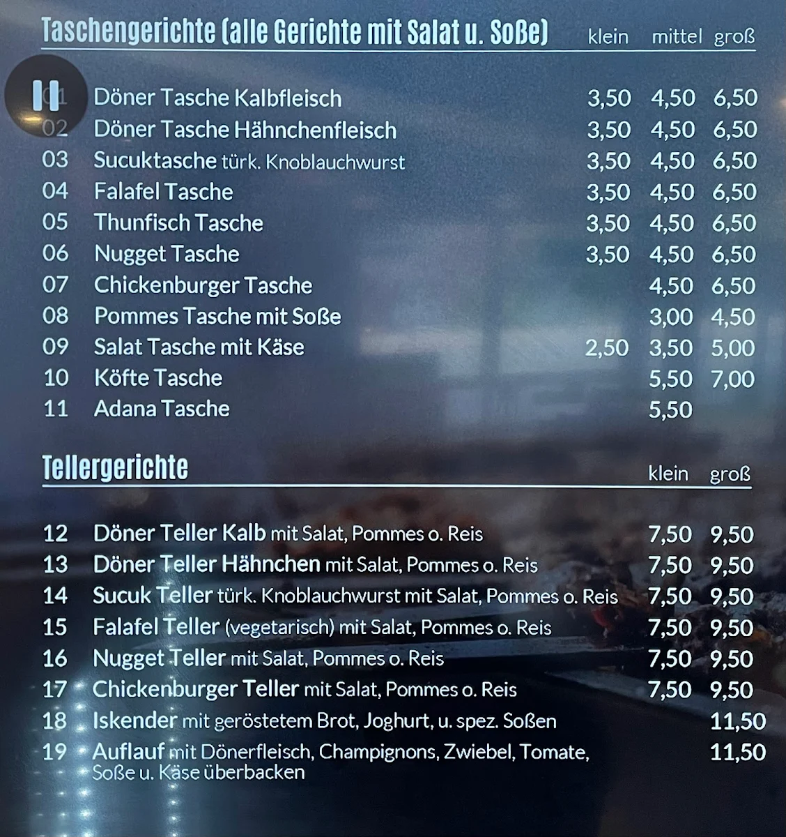 Speisekarte photo 2