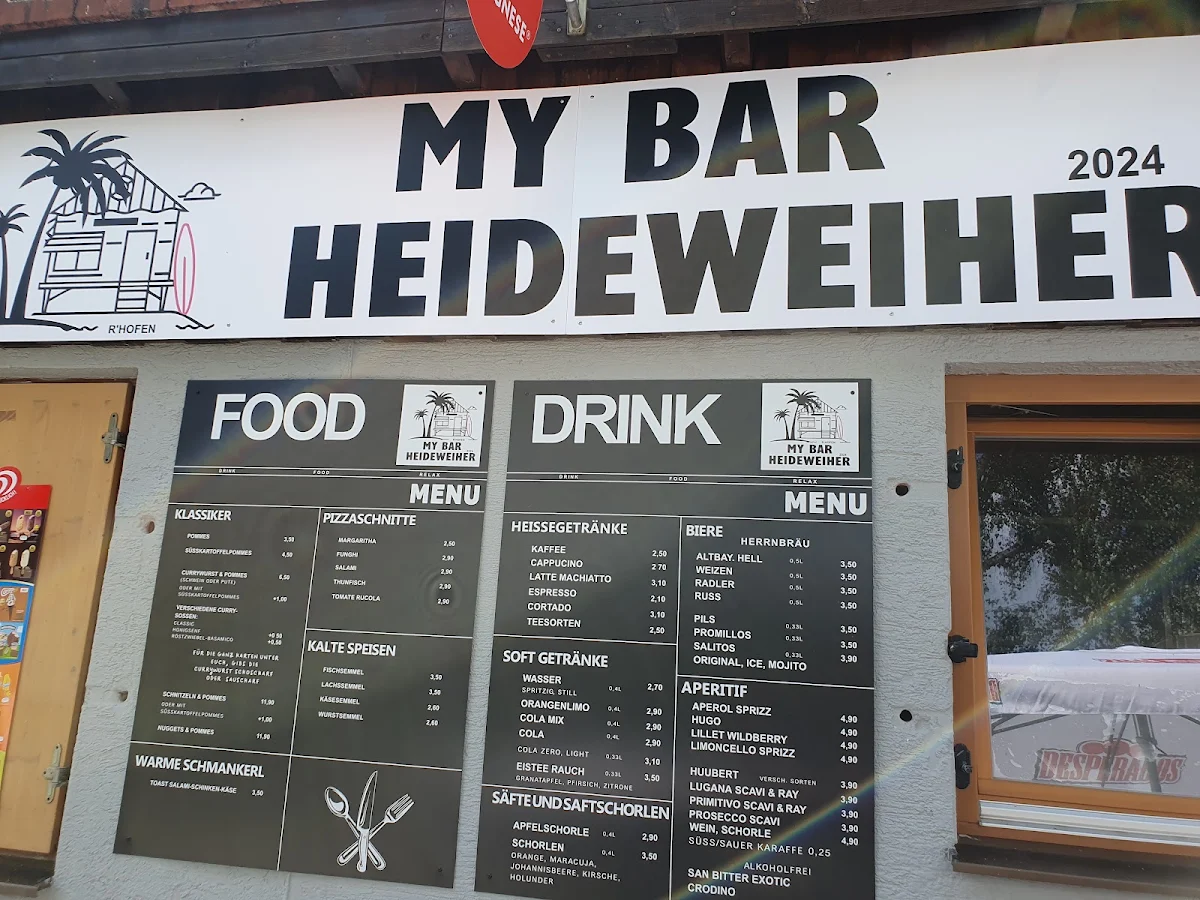 Speisekarte, MyBar Heideweiher