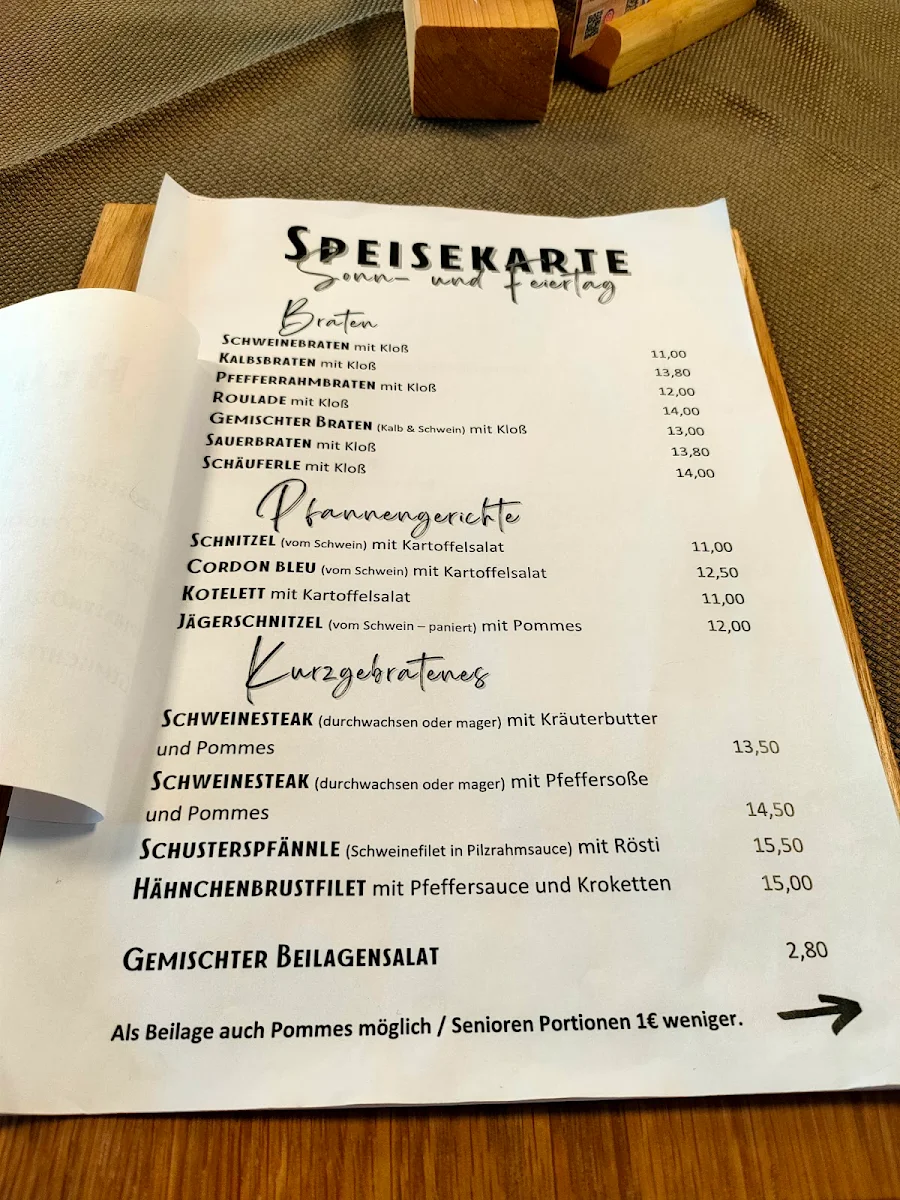 Speisekarte photo 2