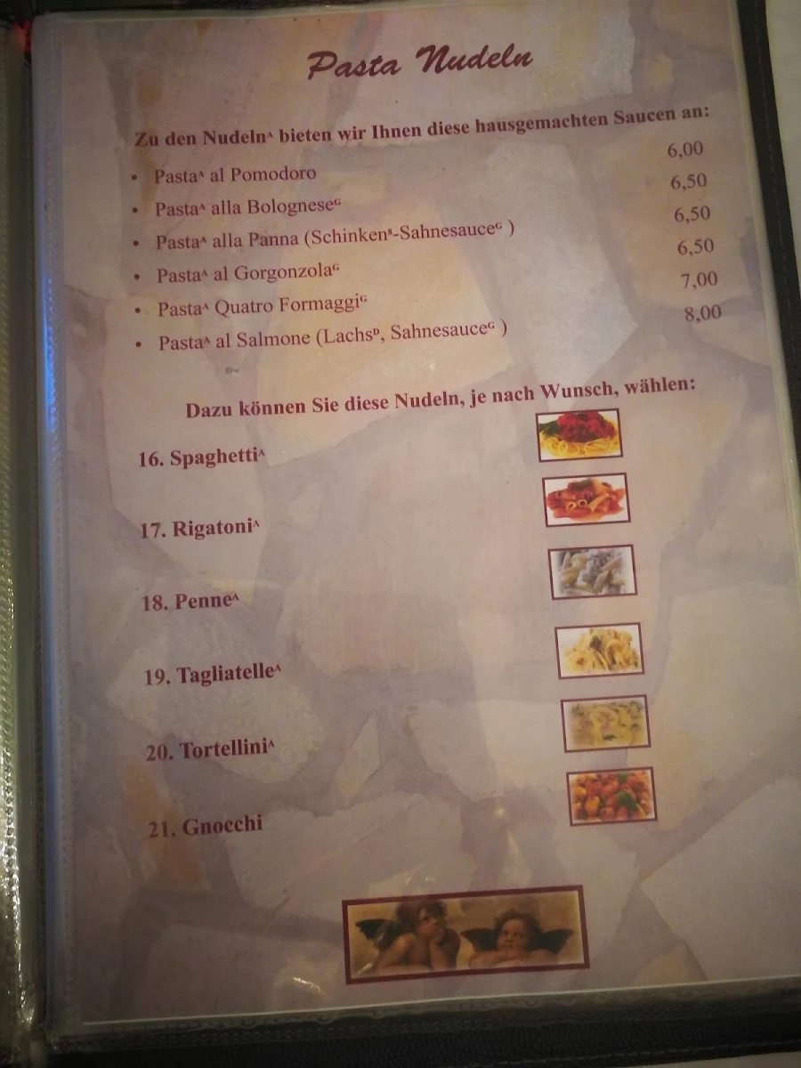 Speisekarte, Pera Restaurant & Da Guido Lieferservice
