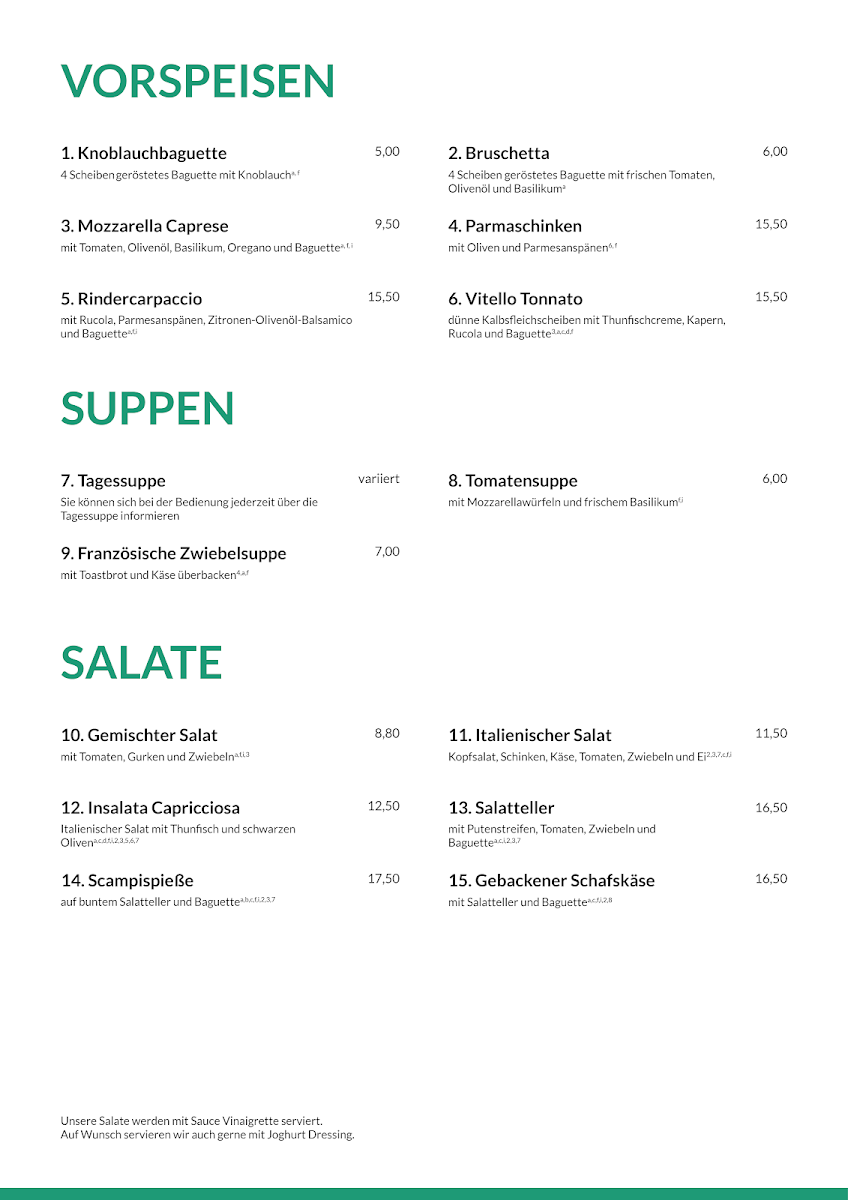 Speisekarte photo 4