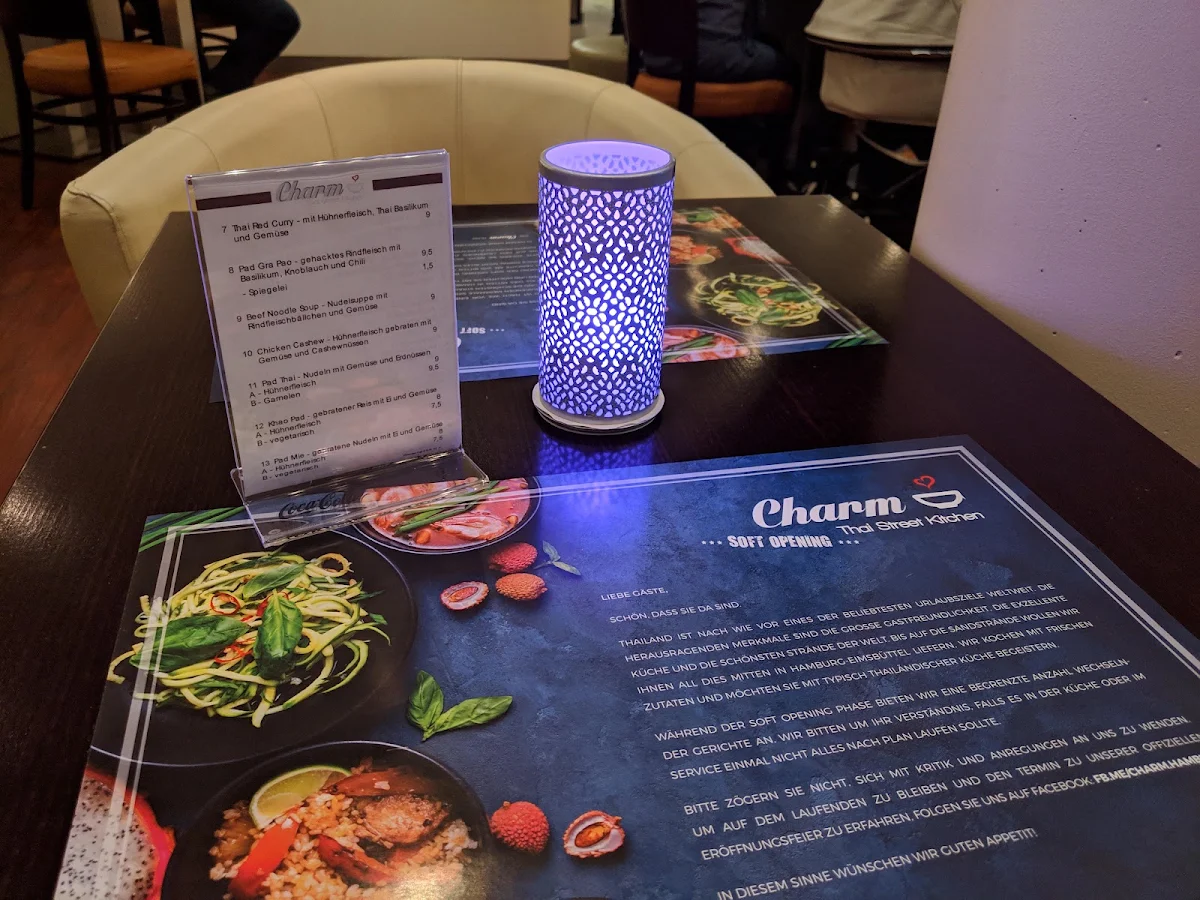 Speisekarte, Charm Thai Street Kitchen