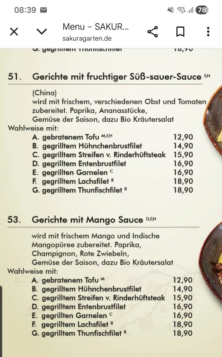 Speisekarte photo 1