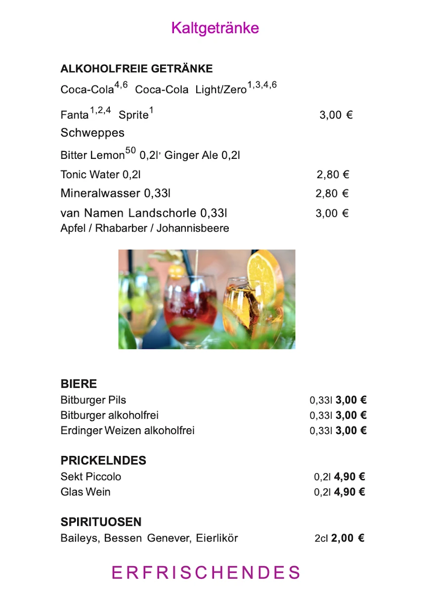 Speisekarte photo 3