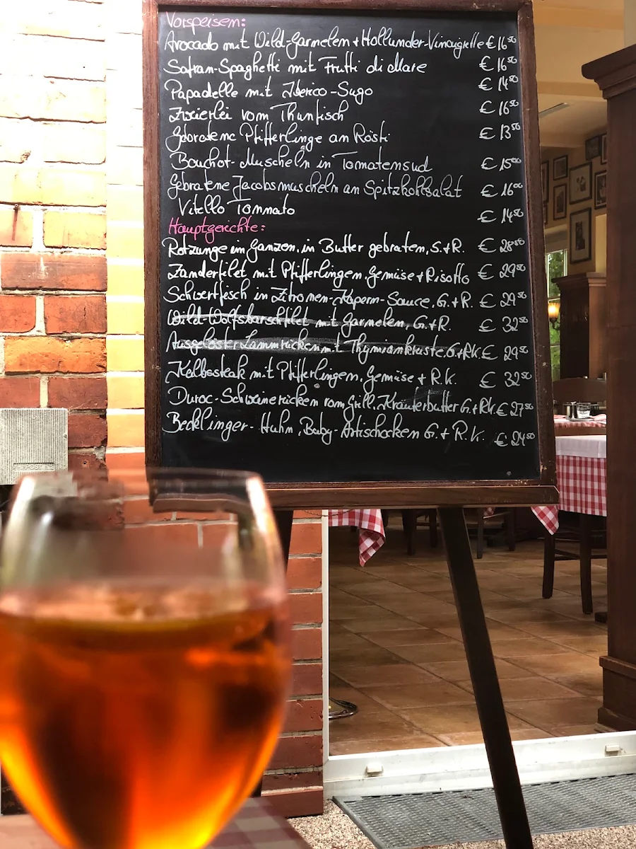 Speisekarte, Ristorante Osteria