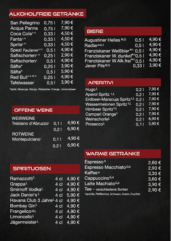 Speisekarte photo 2