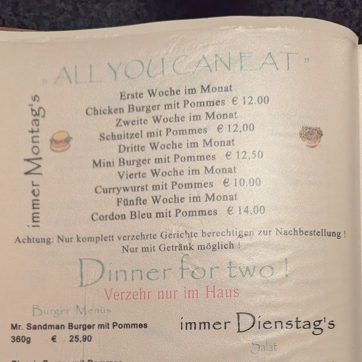 Speisekarte photo 3