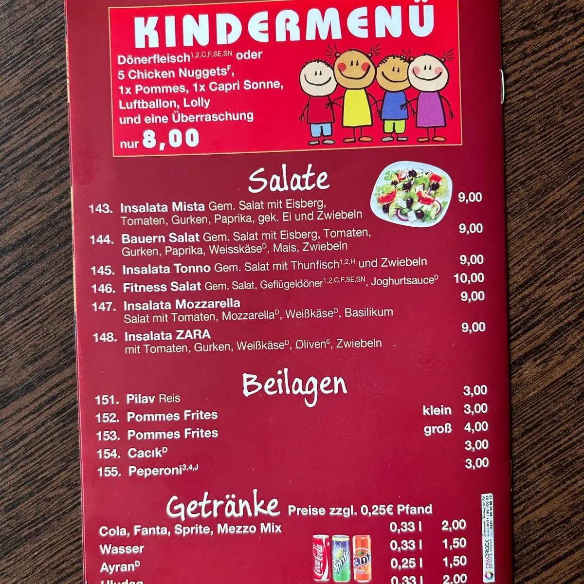 Speisekarte photo 1