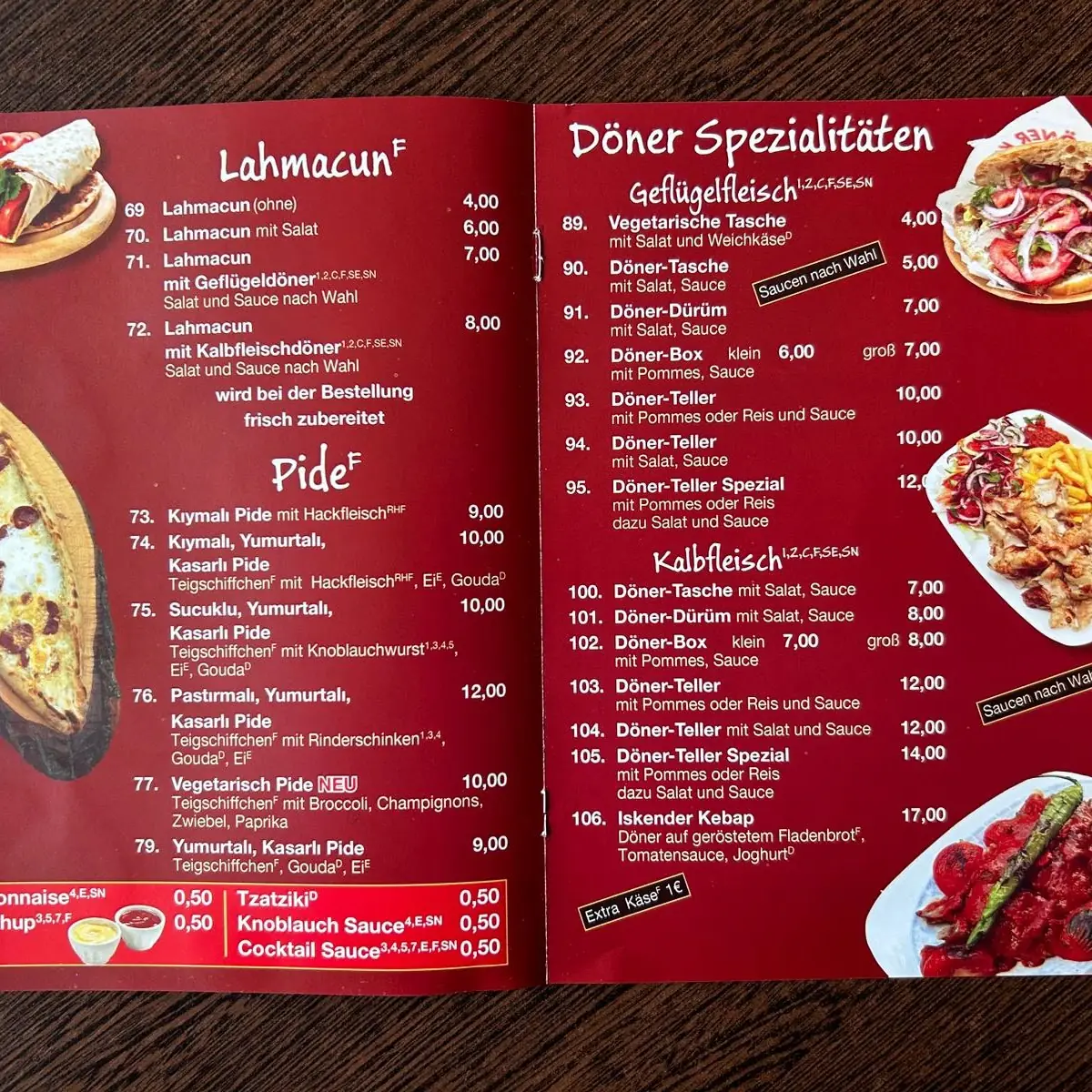 Speisekarte photo 2