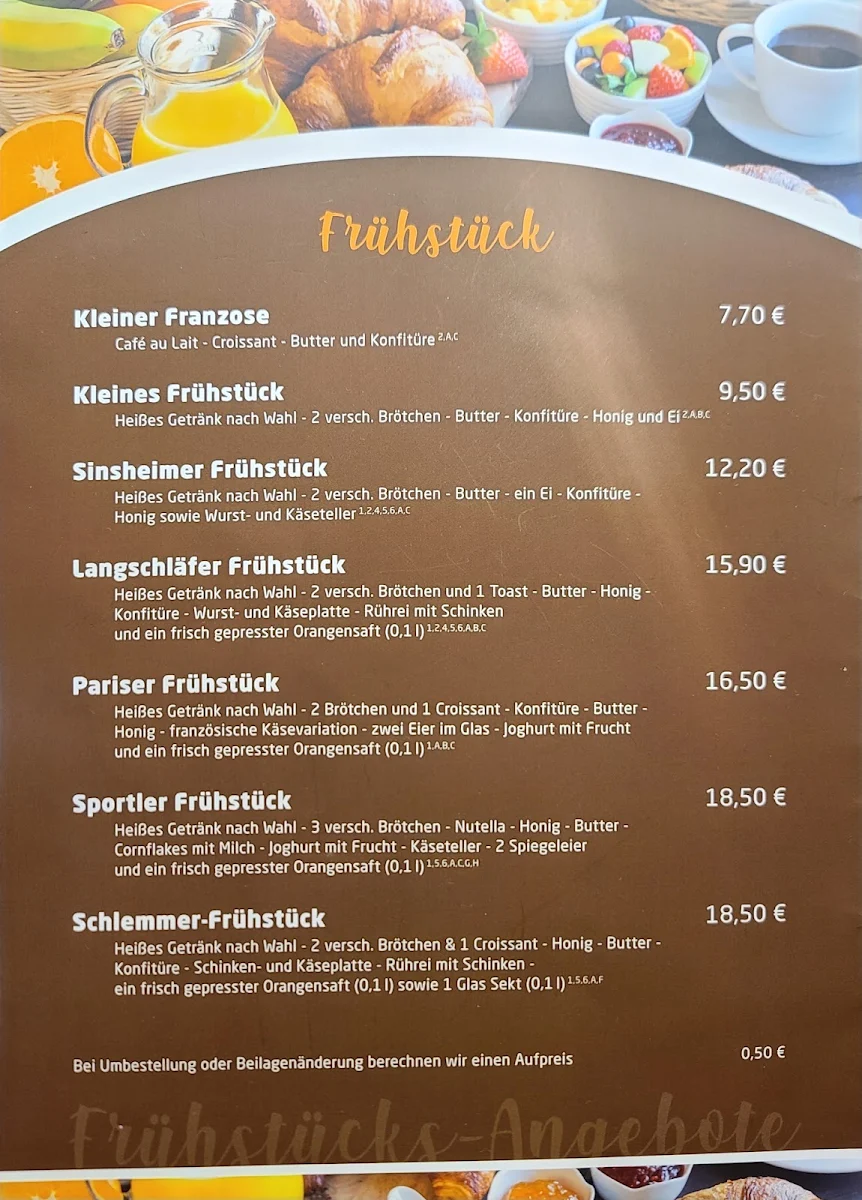 Speisekarte photo 2