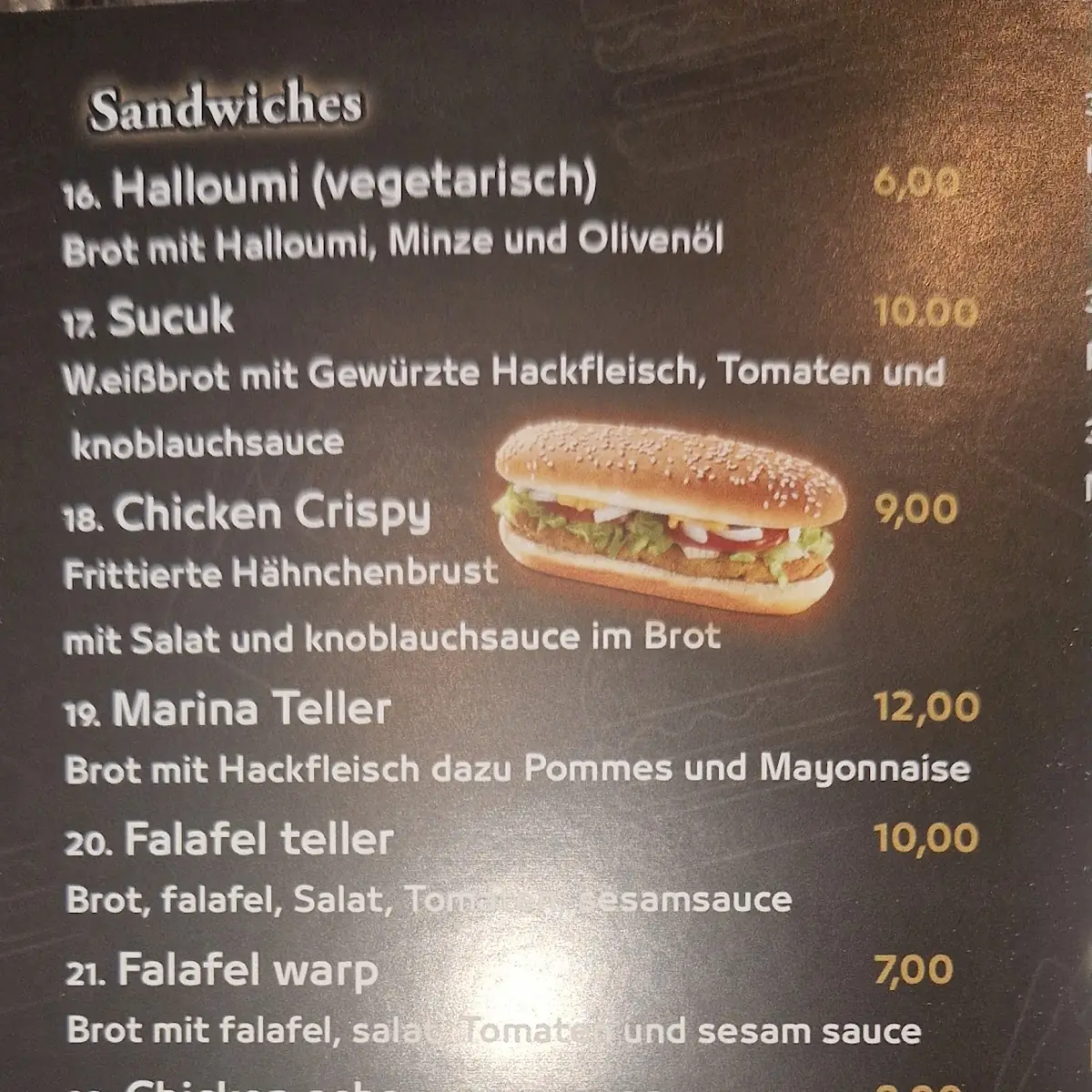 Speisekarte photo 3