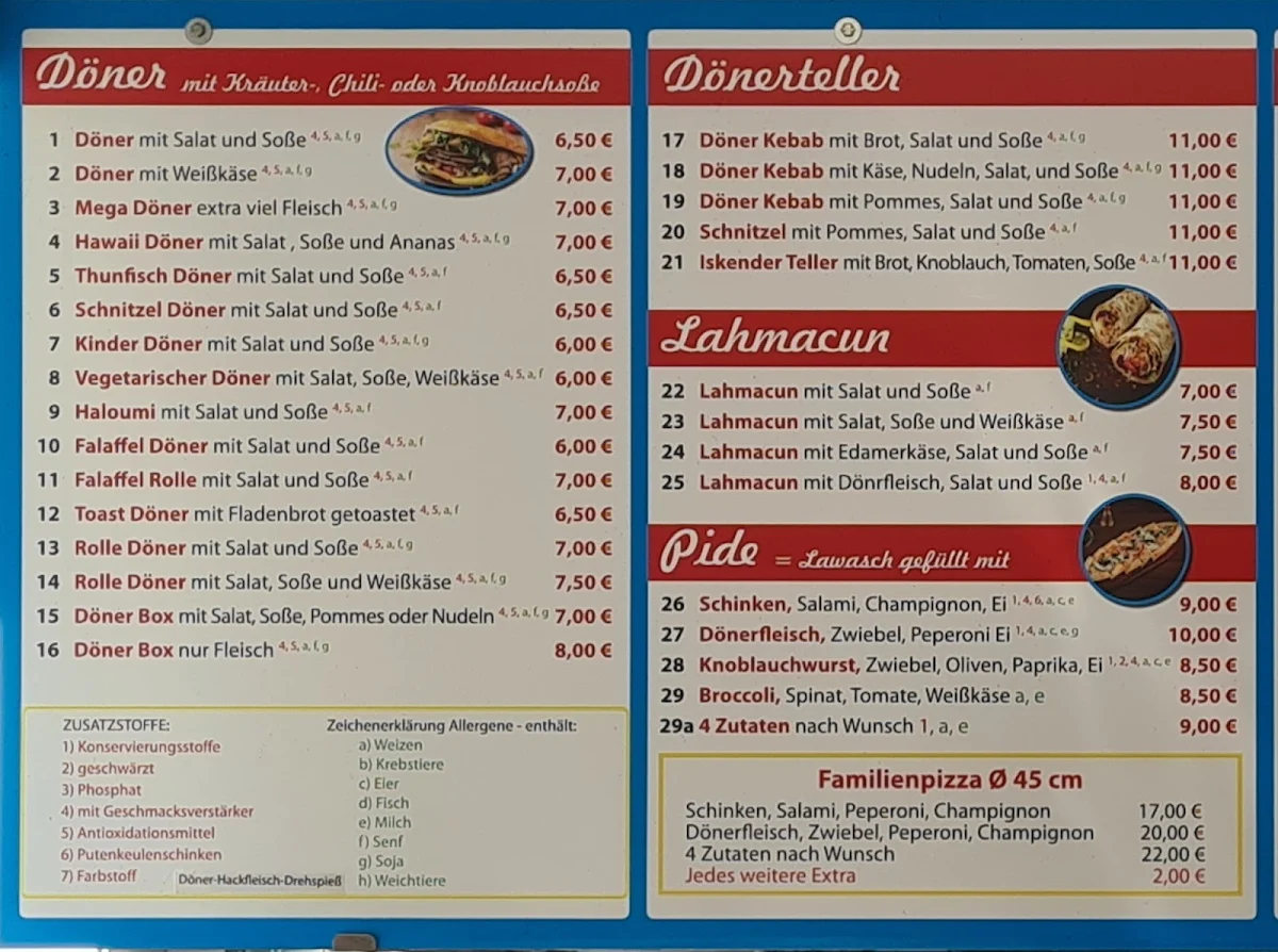 Speisekarte photo 1