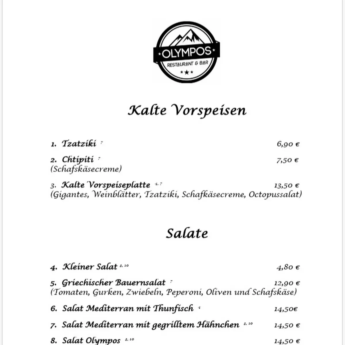 Speisekarte photo 6