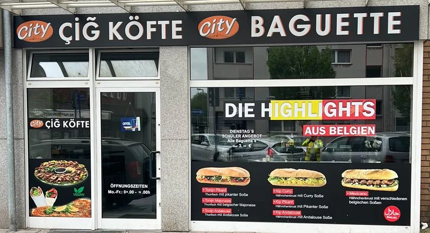 Speisekarte, City Baguette BAQ CAT