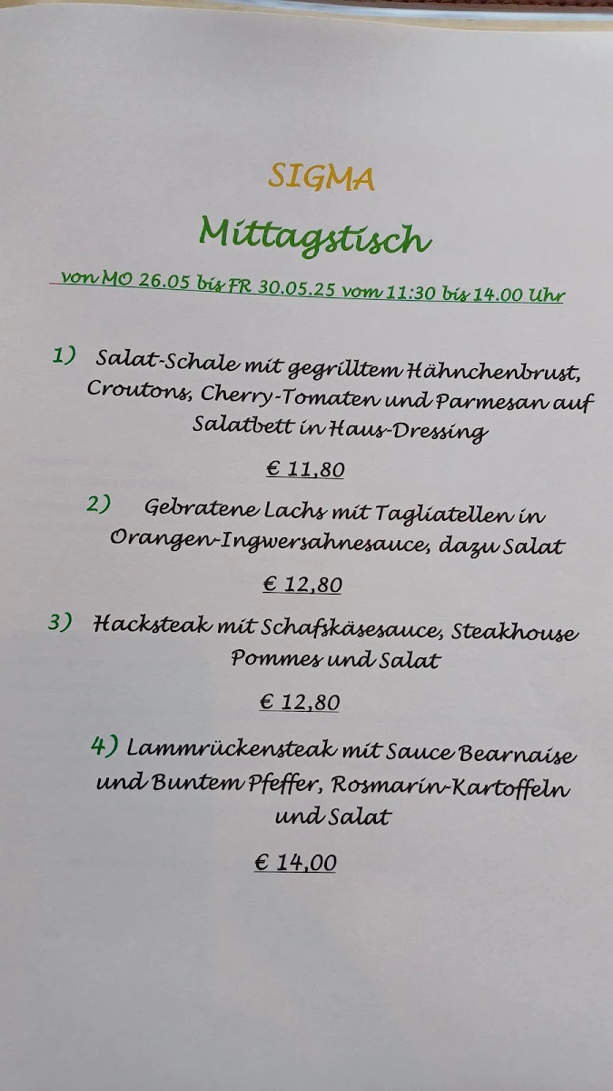 Speisekarte photo 1