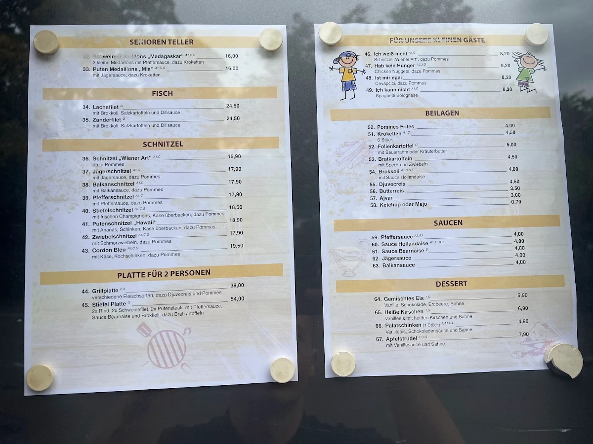 Speisekarte, Gaststätte Warsteiner Stiefel