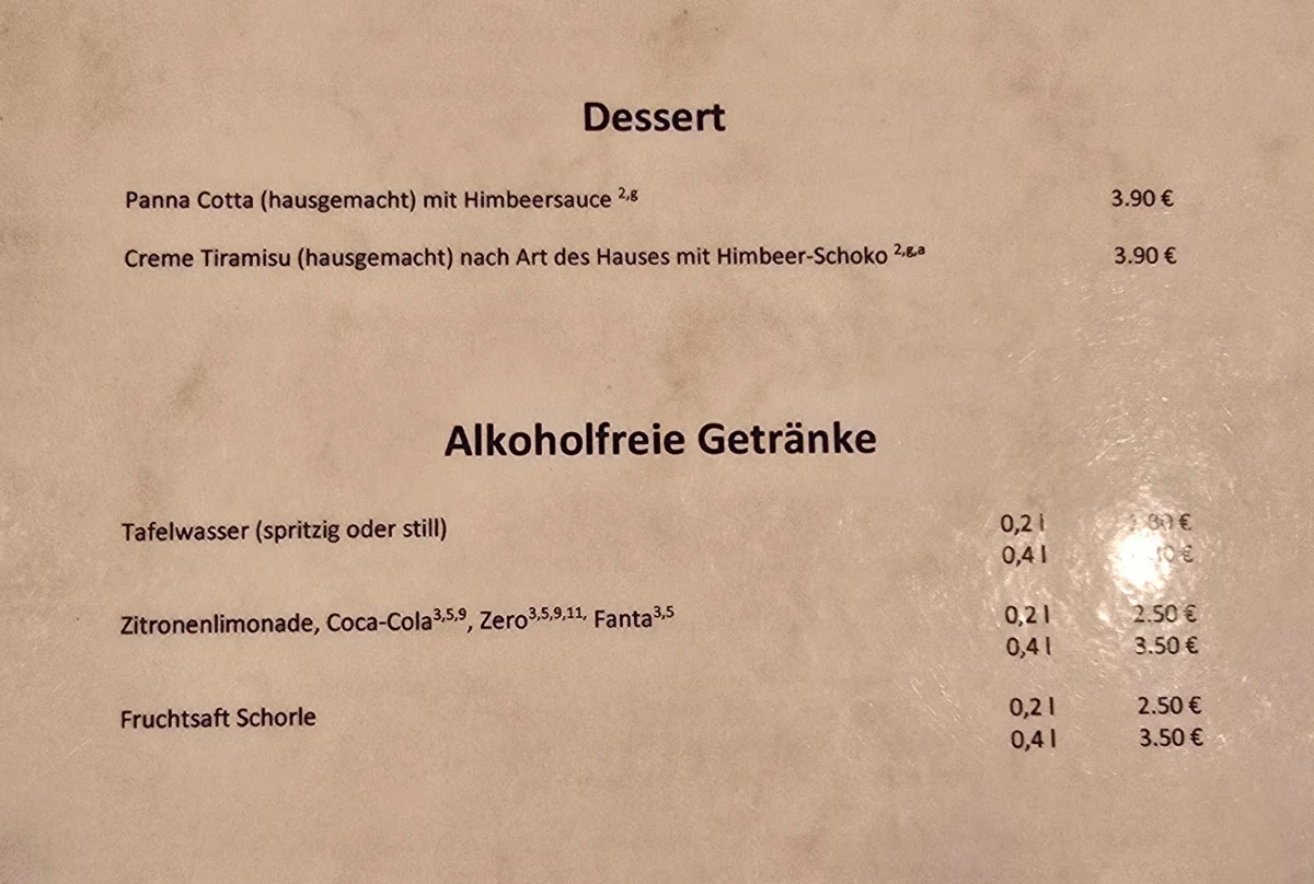 Speisekarte photo 5